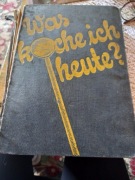 książka kucharska- 1935r 