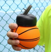 BUTELKA DLA DZIECI DO SZKOŁY Składana Silikonowa  BIDON SPORTOWY koszykówka