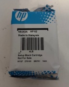 HP WKŁAD TUSZ GŁOWICA 62 BLACK N9J43A SETUP ORYGINAŁ 