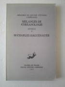 MELANGES de COREANOLOGIE , Korea, koreański