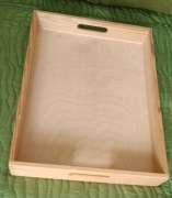 TACA drewniana  40 x 30 x 6 cm _ śniadaniowa, kelnerska, domowa + gratis