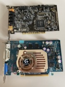 Sound Blaster Audigy + Gigabyte GeForce 6600 GT 128MB |