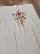 Bieżnik świąteczny z haftem 160 x 43 cm