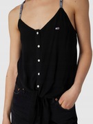 Crop top bluzka z wiązaniem tommy hilfiger XS (34)