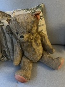 Miś trociniak PRL z ruchomymi łapkami lata 50- te