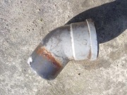 Kolano kanalizacyjne kanalizacji 110 mm 45 stopni szare PVC 1987 rok