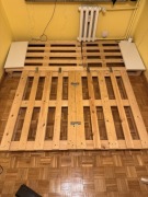 Łóżko paletowe, palety na łóżko.