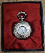 Zegarek kieszonkowy kolekcjonerski - London Classic 001 - srebrny