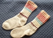 Skarpety góralskie wełniane ręcznie robione 
