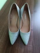 NOWE szpilki Deichmann srebrne 39 