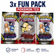 3x Fun Pack Pokemon TCG sealed mini boostery zestaw 3 karty