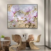Magnolie obraz akrylowy ręcznie malowany 100x120 cm 