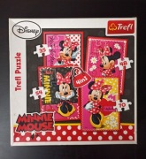 Puzzle dla dzieci. Myszka Minnie. Disney. Trefl. 4 w 1