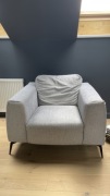 Fotel szary Bydgoskie Meble