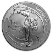 KOMSCO TAEKWONDO 2019 1oz uncja-srebrna moneta 