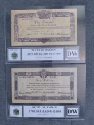 KSIĘSTWO WARSZAWSKIE 1810 zestaw 2 i 5 talarów podpis POTOCKI