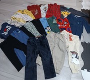 #46 - zestaw 22 szt ciuszków chłopięcych rozmiar 86