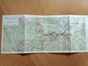 Stara mapa Karpacz - Krummhübel  Przedwojenna 