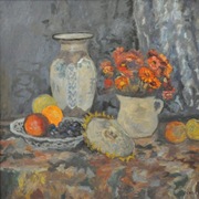 Cynie i słonecznik Kazimierz Wilk 2300 zł