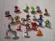 Zestaw 22 metalowych figurek jada toys minecraft marvel