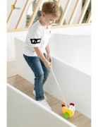 Drewniany pchacz Kurka