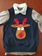 Zestaw świeta, 3 sztuki. Cool club,122/128.Renifer