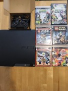PS3 Slim + 6 gier – gotowy zestaw, sprawna