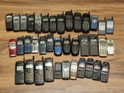 Zestaw starych telefonów komórkowych dla majsterkowicza, Nokia Motorola itp