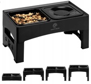 Regulowana miska dla psów, na karmę i wodę, regulacja wysokości 4 poziomy