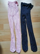 Zestaw 2 par cienkich rajstop 98 104 różowe i granatowe 