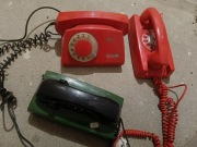 Telefon PRL trzy sztuki 