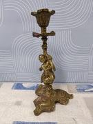 Świecznik mosiężny 