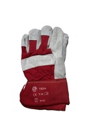 Rękawice robocze czerwono-szare, rozmiar 10, w dobrym stanie!