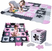 MATA PIANKOWA EDUKACYJNA OCHRONNA KOJEC DLA DZIECI 36 ELEMENTÓW 3W1