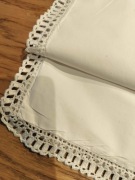 Klasyczna poszewka na poduszkę 70x75 ręczna szydełkowa koronka w koło