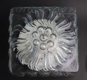 Duży plafon szklany , szkło "bubble glass" wzór podobny do słonecznika