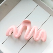 Spinka do włosów ozdobna duża klamra zacisk elegancka jasno-różowa ozdoba 