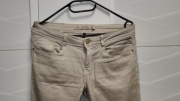 Spodnie Zara Trafaluc r. 38 / M pas 82 cm beż