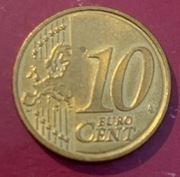 Niemcy. 10 eurocent . 2021. 