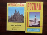 PLAN MIASTA - POZNAŃ Z 1987r , WROCŁAW Z 1990r.