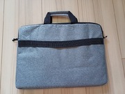 Torba na laptopa szara. Na zamek z paskiem i rączkami