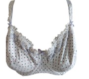 Biustonosz miękki w kropki fiszki Nuance r 90B usztywniany fiszbinami 