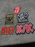 Zestaw naszywek rockowy 5 sztuk 