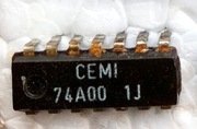 UCY74A00  TTL  - 4 bramki NAND  CEMI - SPRAWDZONY