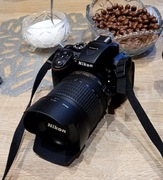 Nikon D5300+ obiektyw NIKKOR 18-105mm, orginalna ładowarka, 2x baterie