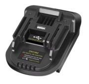 Adapter baterii DeWalt do urządzeń Makita + Uchwyt