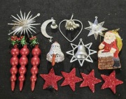 Ozdoby choinkowe z PRL, 14 szt retro na choinkę vintage