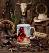 Blueberry komiks retro kowboj western saloonprezent dla niego kubek 