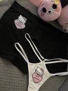 bielizna dla par majtki hellokitty i love my boyfriend my girlfriend