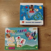 Gry planszowe dla dzieci - Głoski do zabawy + Ortografia na wesoło